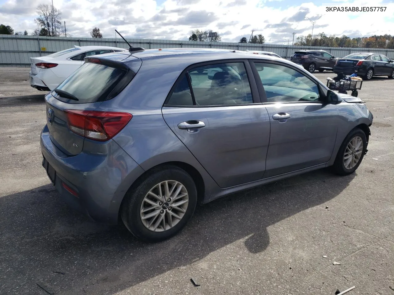 2018 Kia Rio Ex VIN: 3KPA35AB8JE057757 Lot: 75894104