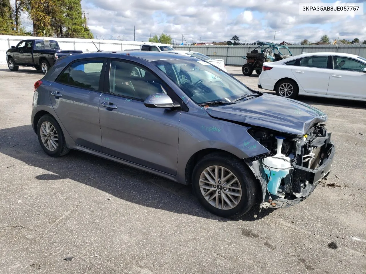 2018 Kia Rio Ex VIN: 3KPA35AB8JE057757 Lot: 75894104