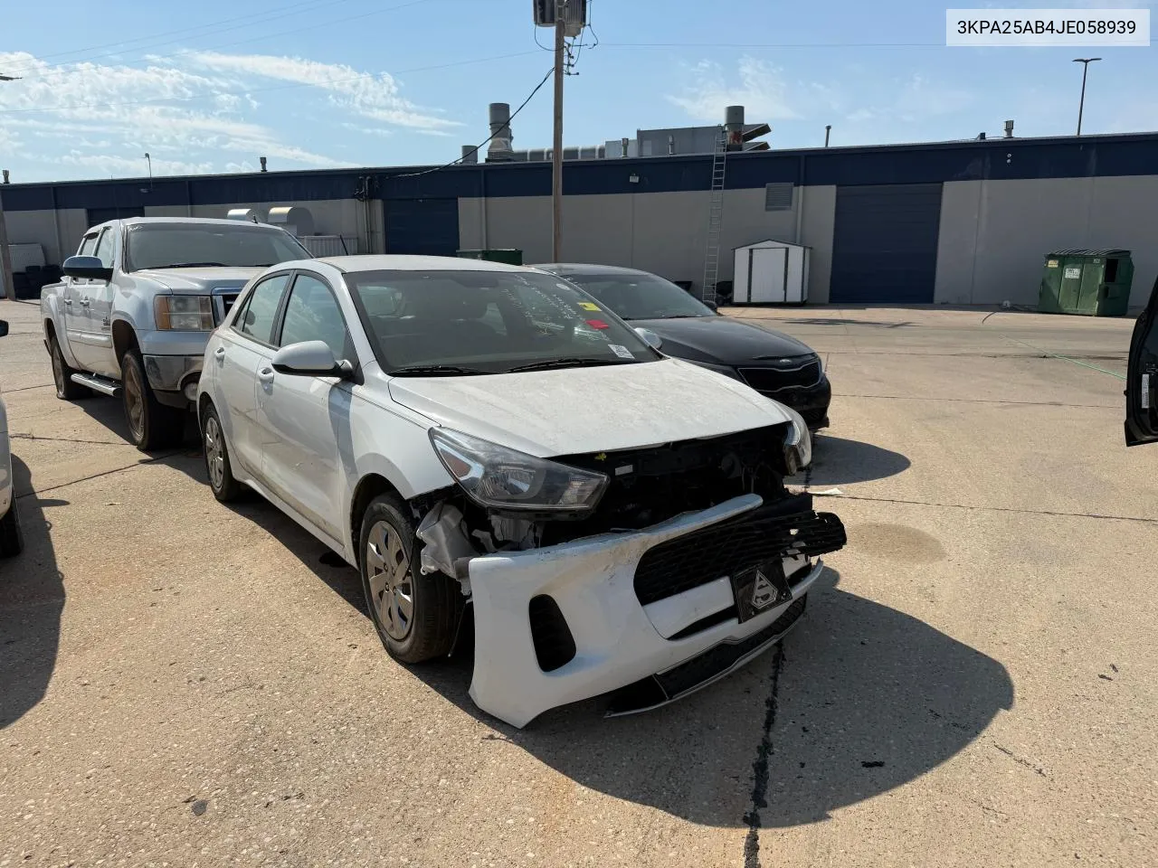 2018 Kia Rio Lx VIN: 3KPA25AB4JE058939 Lot: 75916154