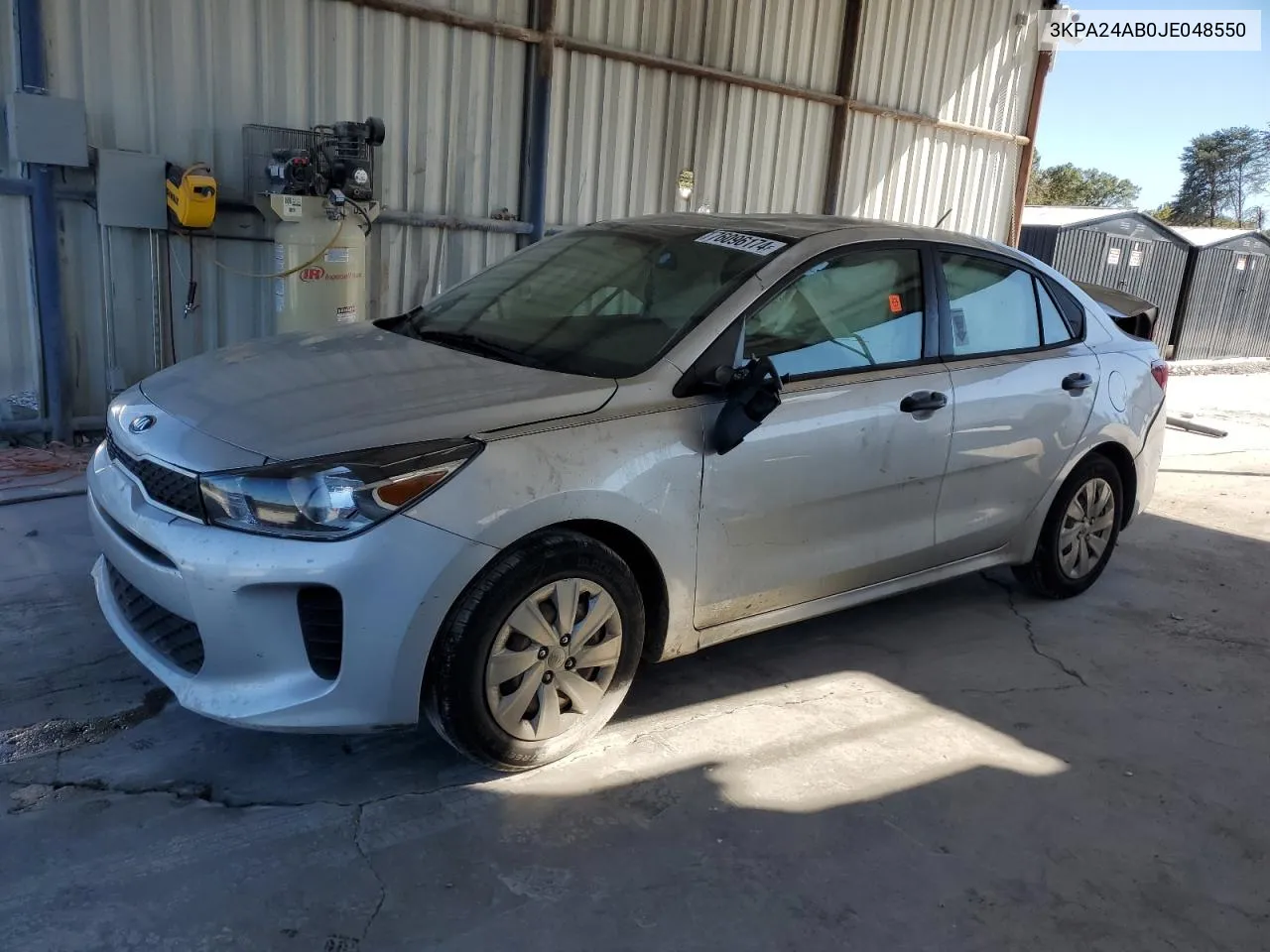 3KPA24AB0JE048550 2018 Kia Rio Lx