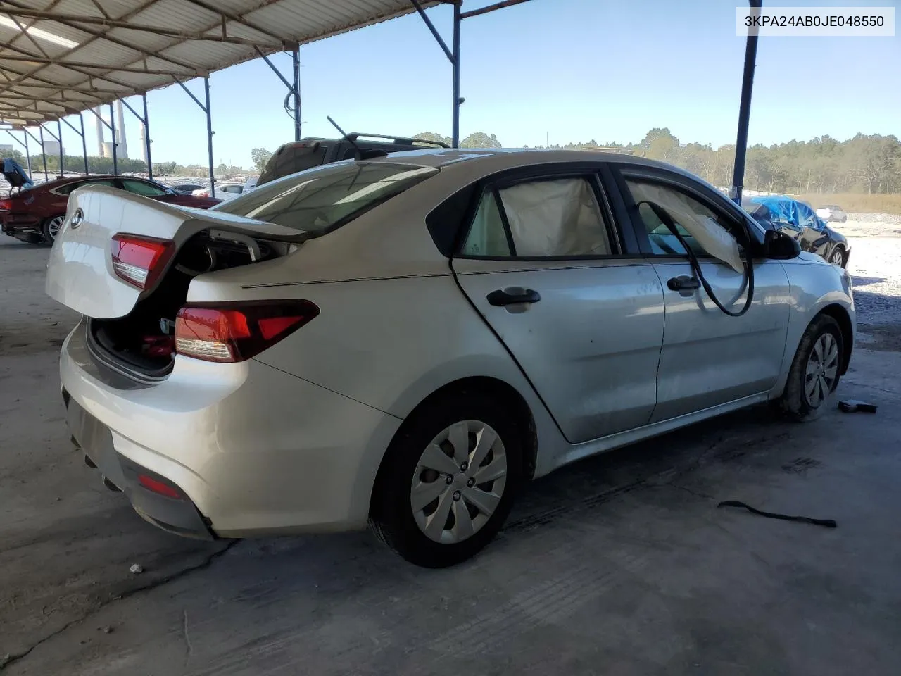 3KPA24AB0JE048550 2018 Kia Rio Lx