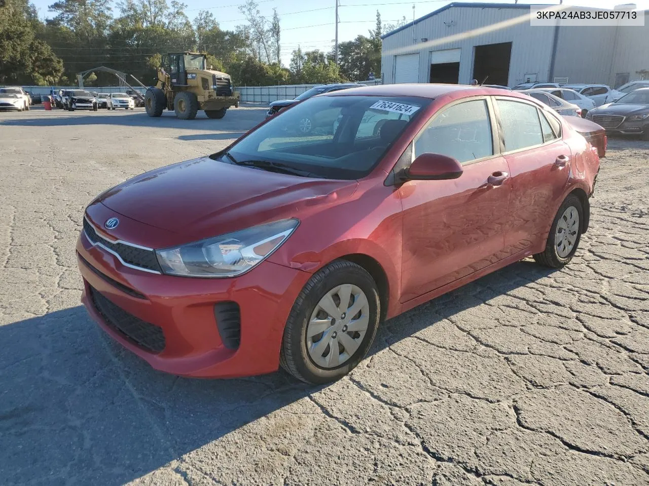 2018 Kia Rio Lx VIN: 3KPA24AB3JE057713 Lot: 76341624