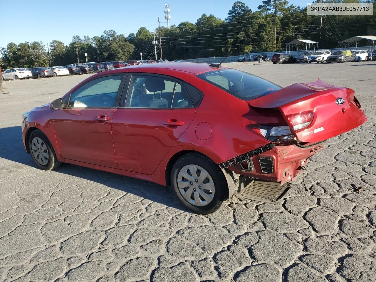 2018 Kia Rio Lx VIN: 3KPA24AB3JE057713 Lot: 76341624