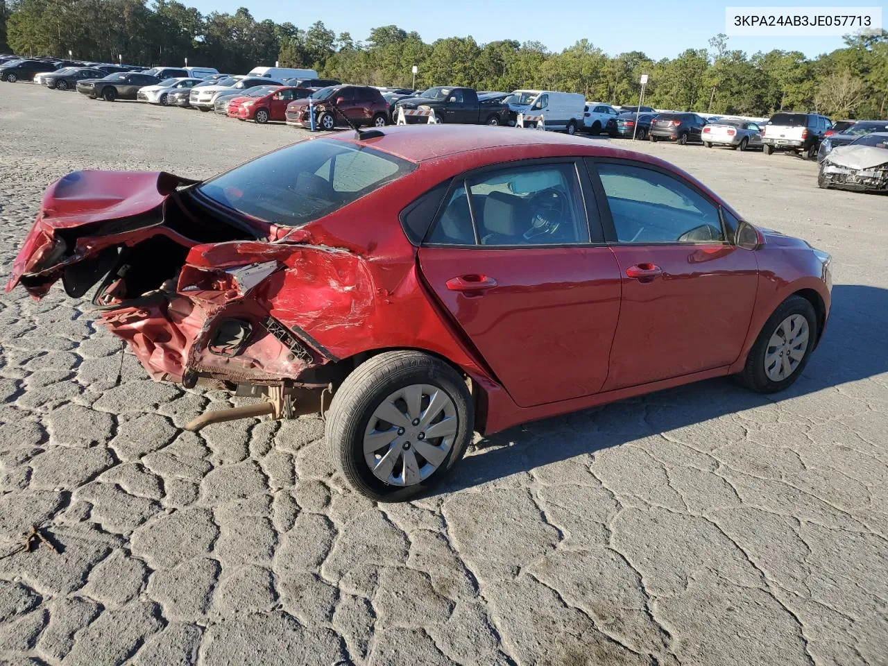 2018 Kia Rio Lx VIN: 3KPA24AB3JE057713 Lot: 76341624