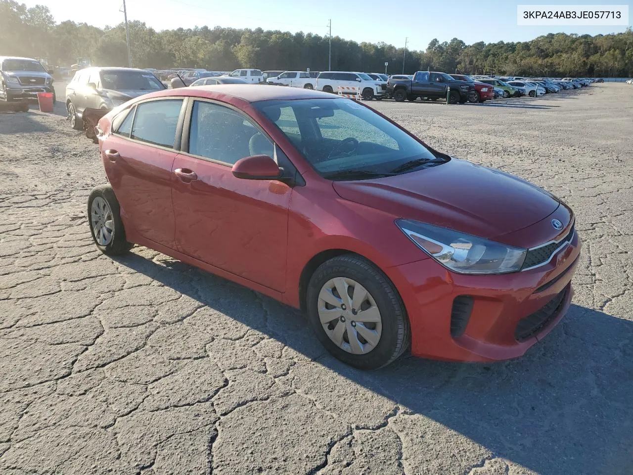 2018 Kia Rio Lx VIN: 3KPA24AB3JE057713 Lot: 76341624