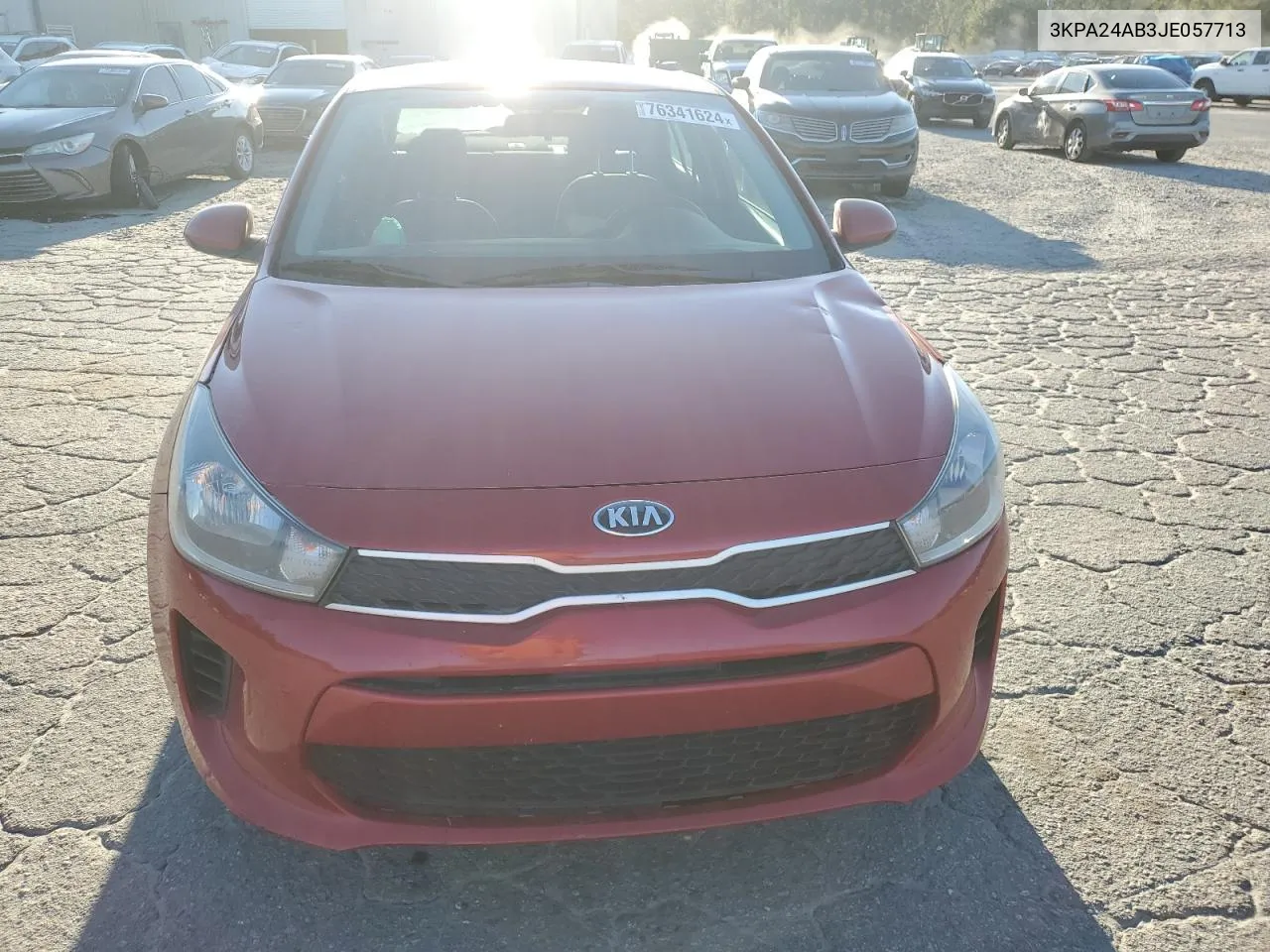 2018 Kia Rio Lx VIN: 3KPA24AB3JE057713 Lot: 76341624