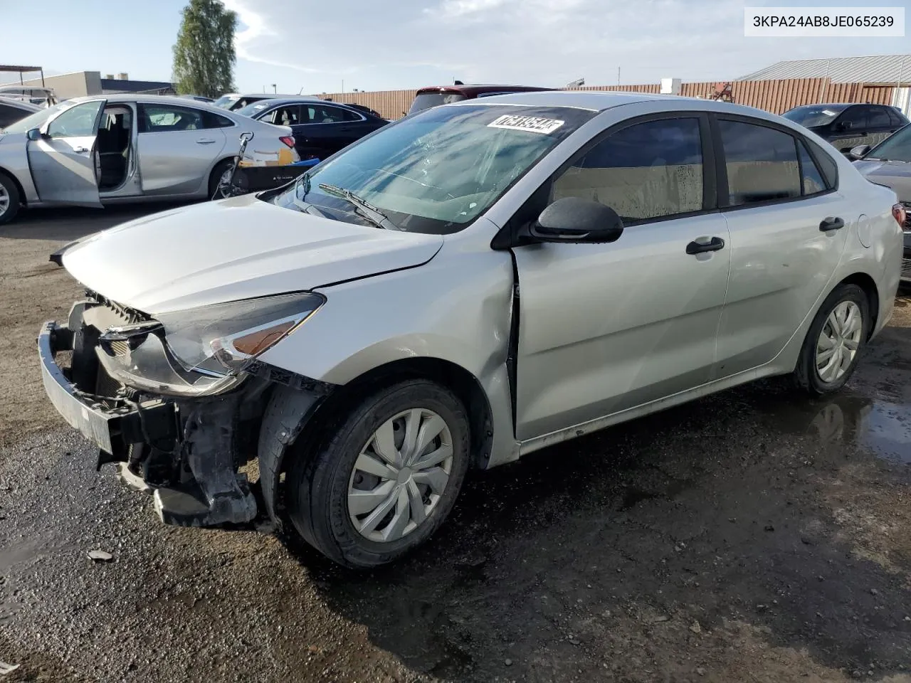 2018 Kia Rio Lx VIN: 3KPA24AB8JE065239 Lot: 76419544