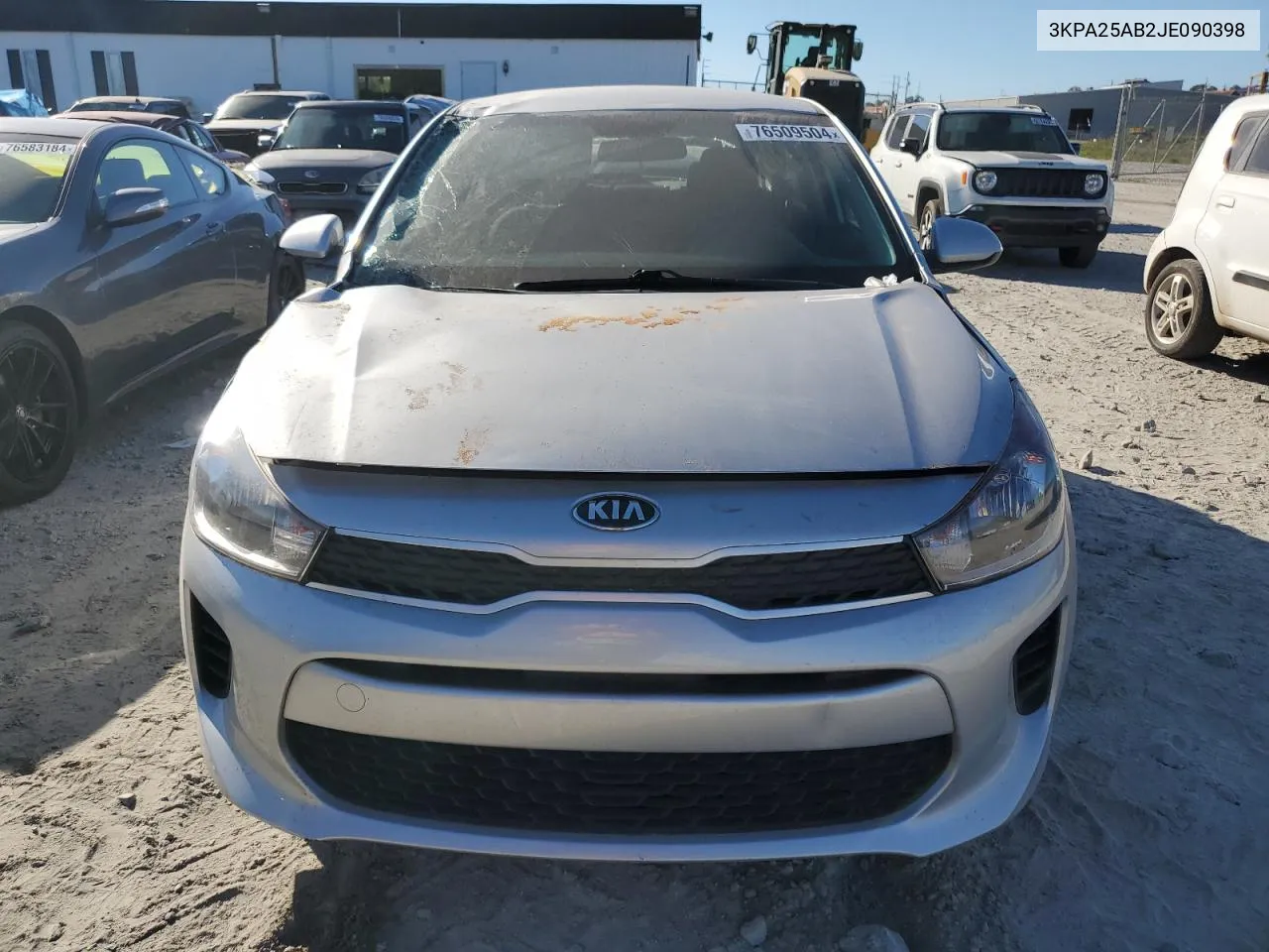 2018 Kia Rio Lx VIN: 3KPA25AB2JE090398 Lot: 76509504