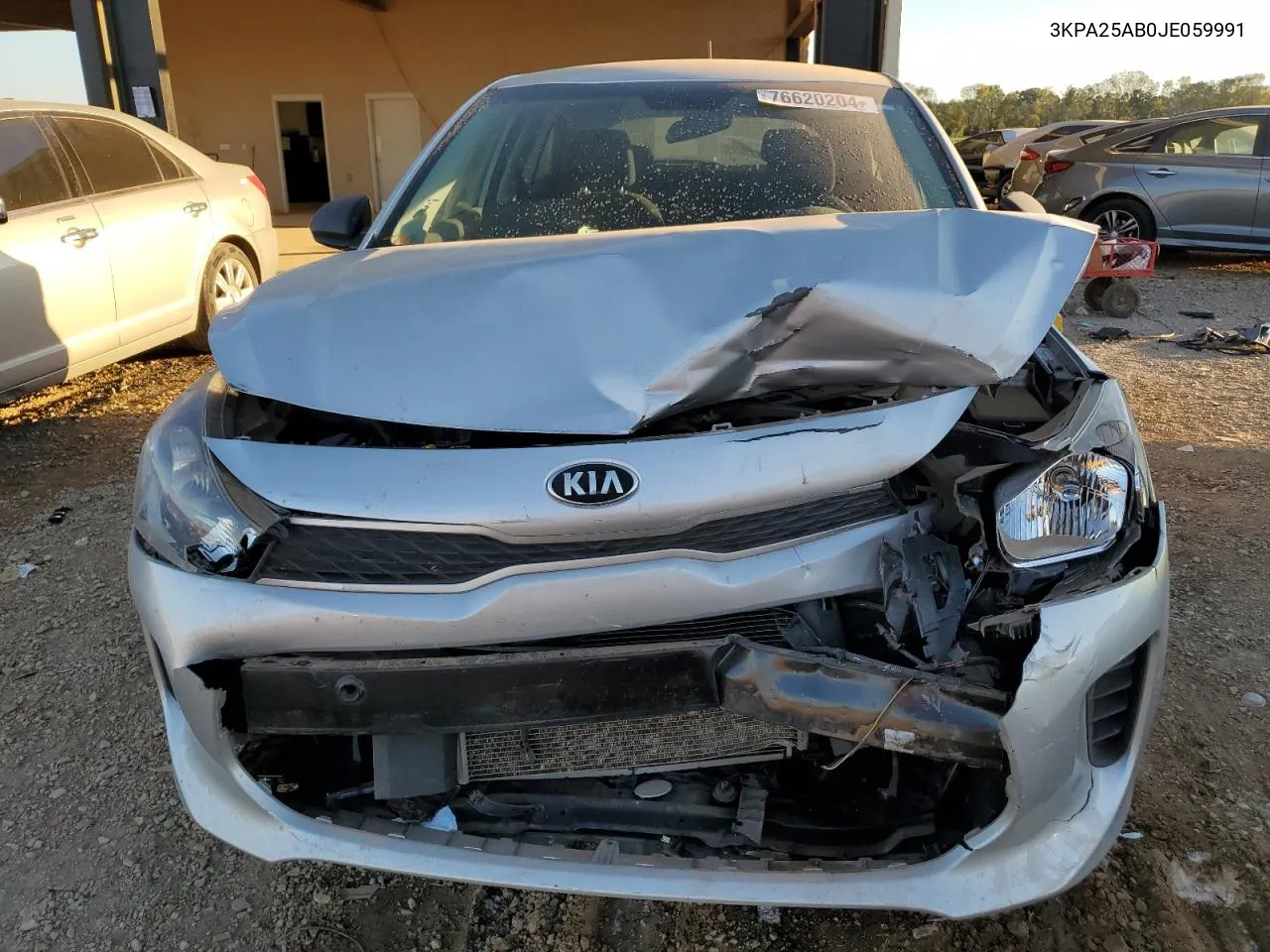 2018 Kia Rio Lx VIN: 3KPA25AB0JE059991 Lot: 76620204