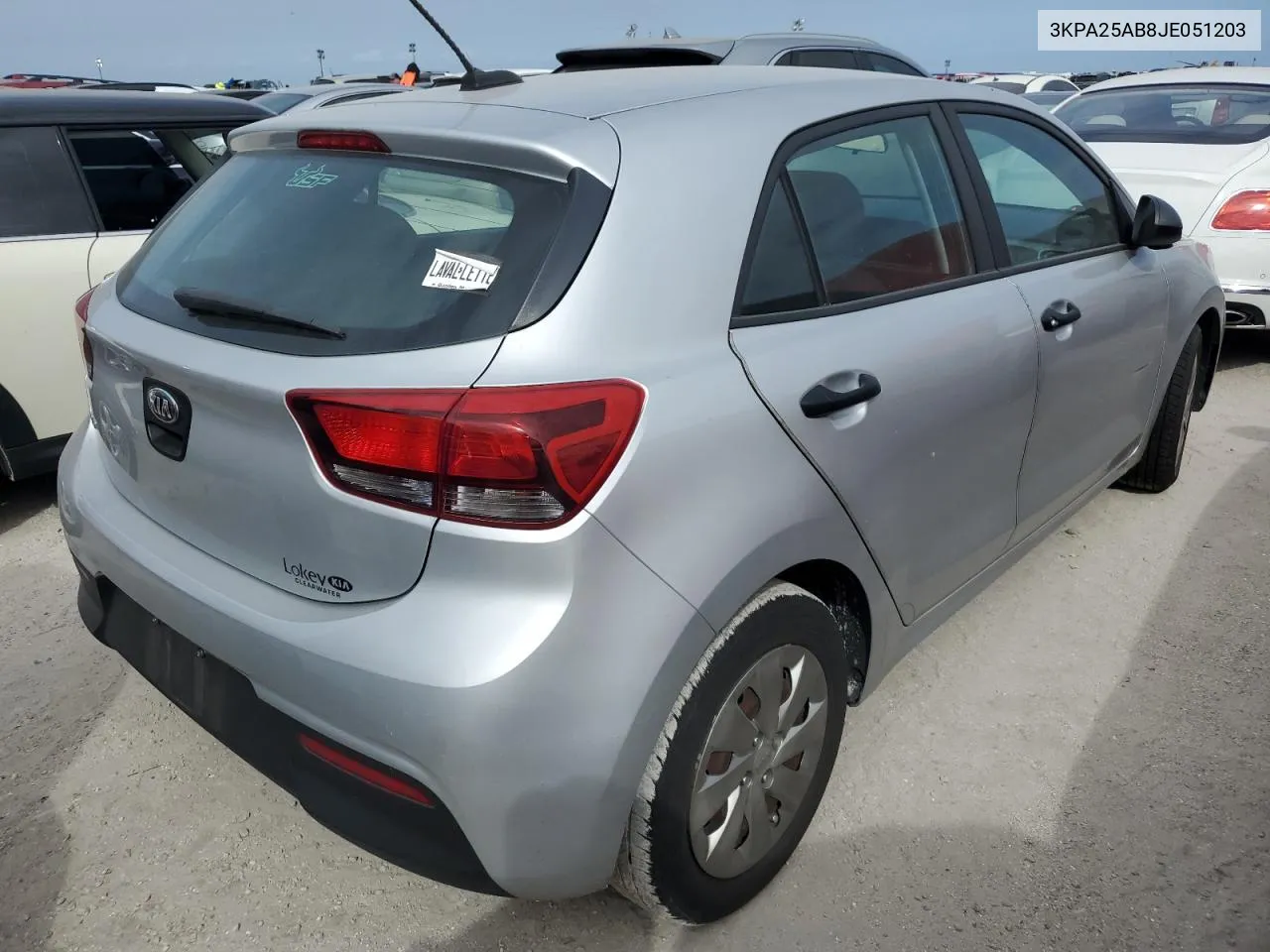 2018 Kia Rio Lx VIN: 3KPA25AB8JE051203 Lot: 76997194