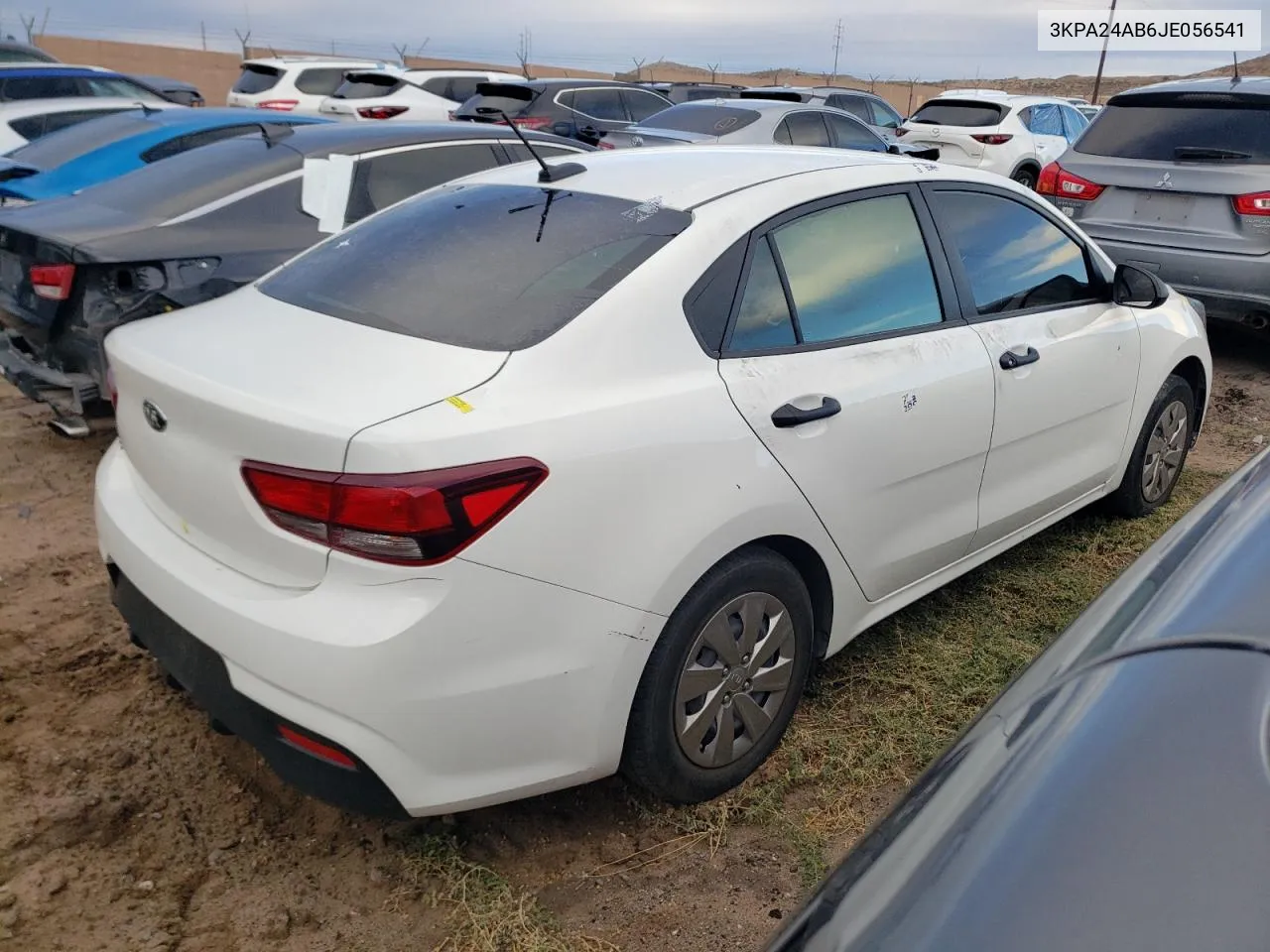 2018 Kia Rio Lx VIN: 3KPA24AB6JE056541 Lot: 77172254