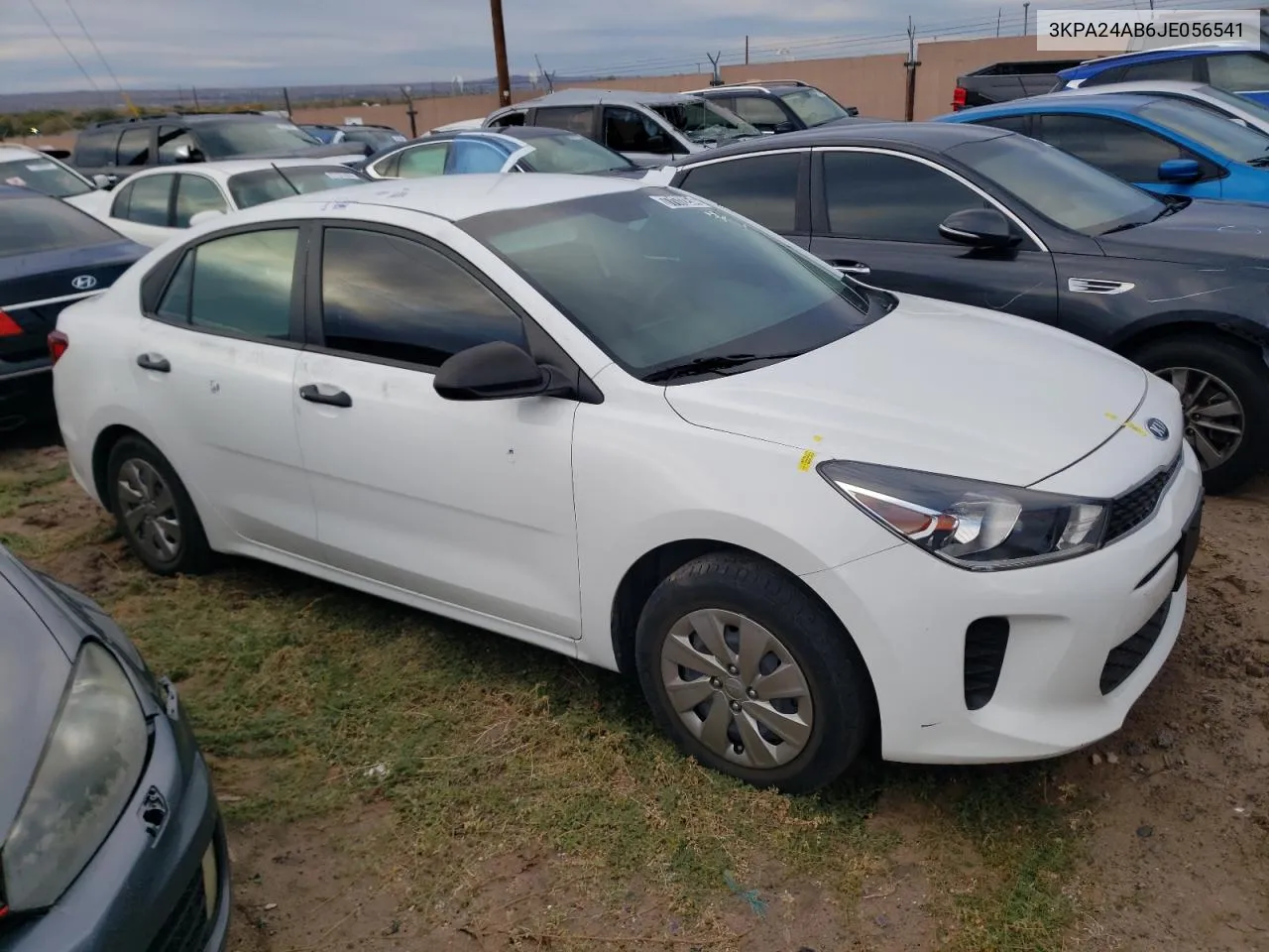 2018 Kia Rio Lx VIN: 3KPA24AB6JE056541 Lot: 77172254