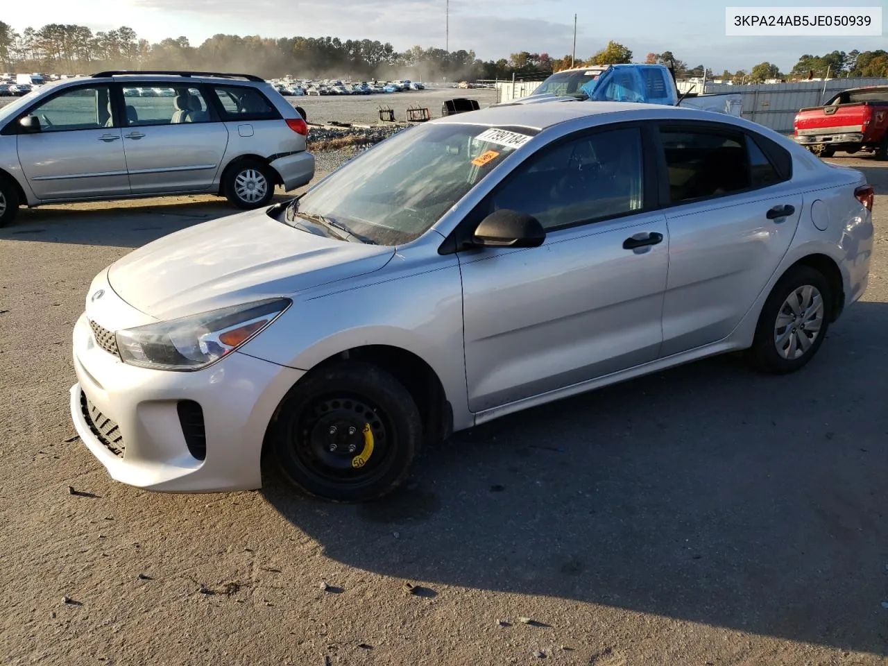 2018 Kia Rio Lx VIN: 3KPA24AB5JE050939 Lot: 77997184