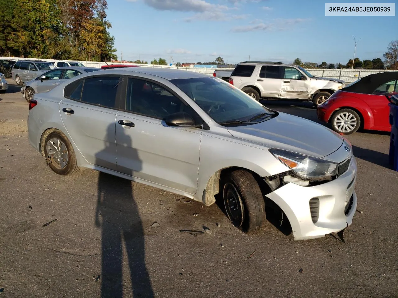 2018 Kia Rio Lx VIN: 3KPA24AB5JE050939 Lot: 77997184