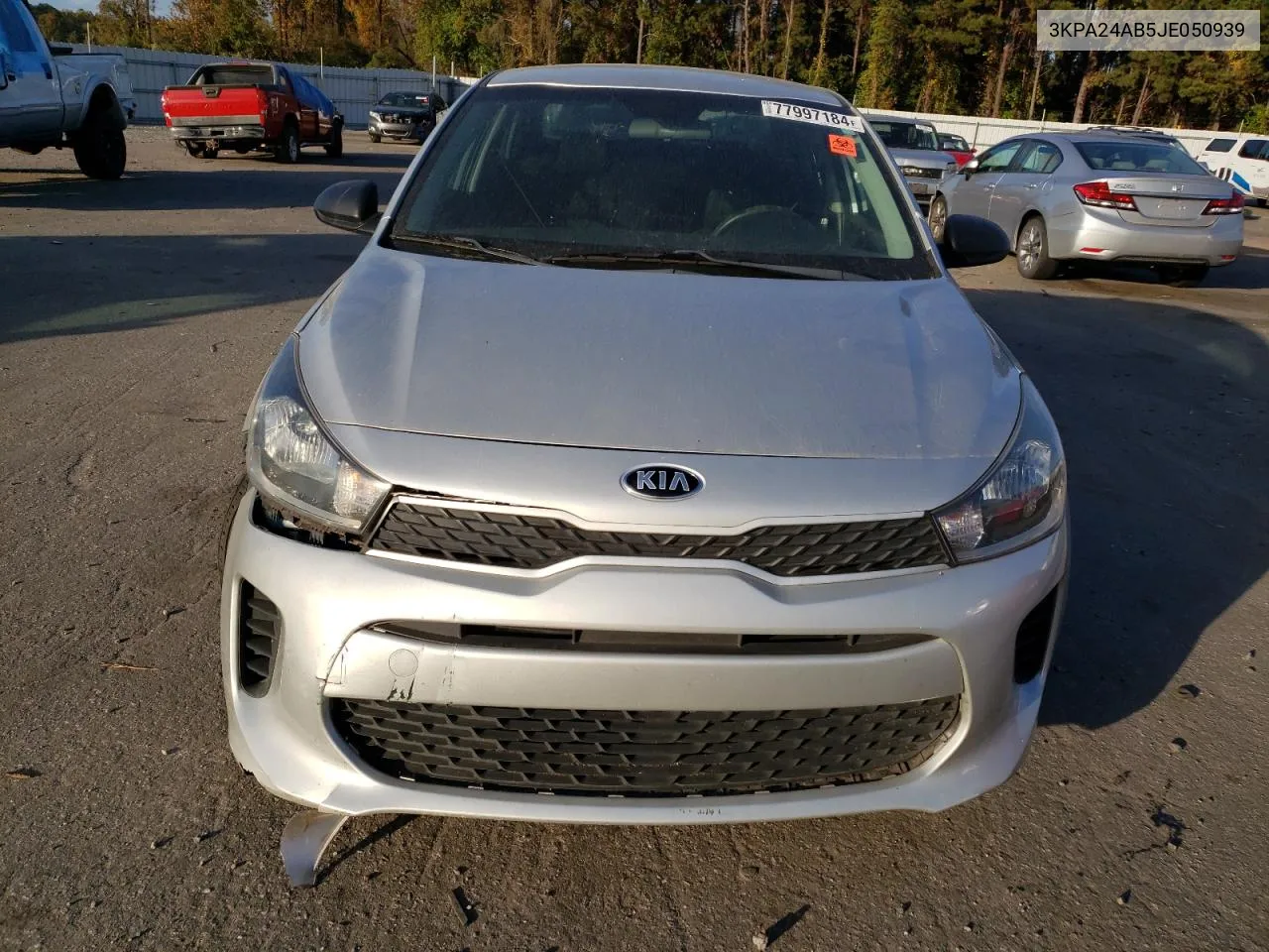 2018 Kia Rio Lx VIN: 3KPA24AB5JE050939 Lot: 77997184