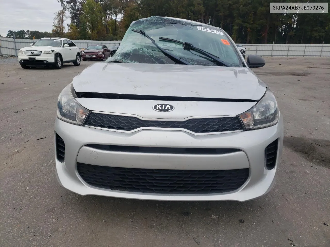 2018 Kia Rio Lx VIN: 3KPA24AB7JE079276 Lot: 78375214