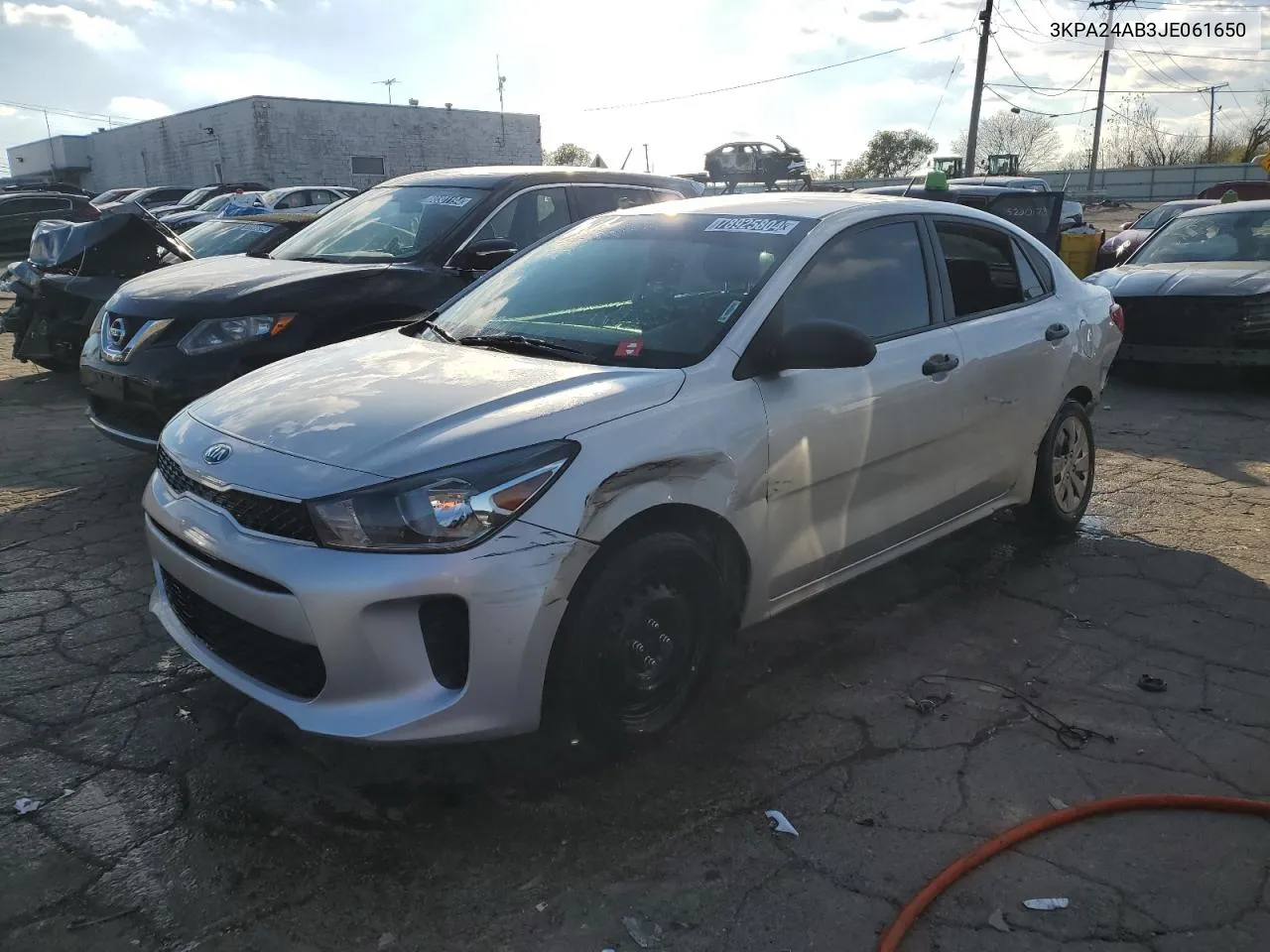 2018 Kia Rio Lx VIN: 3KPA24AB3JE061650 Lot: 78925804