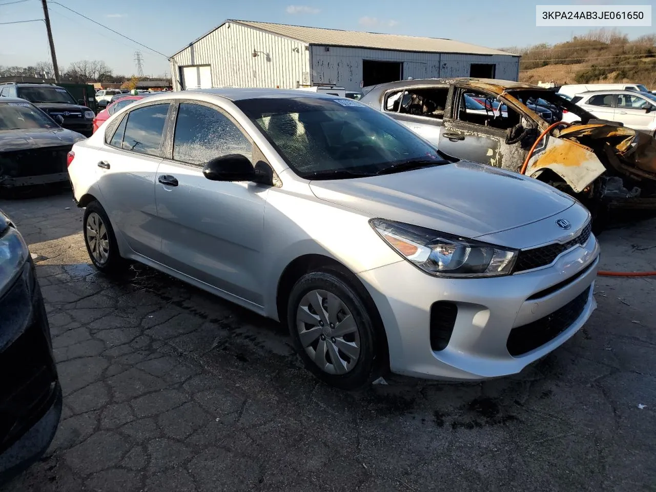 2018 Kia Rio Lx VIN: 3KPA24AB3JE061650 Lot: 78925804