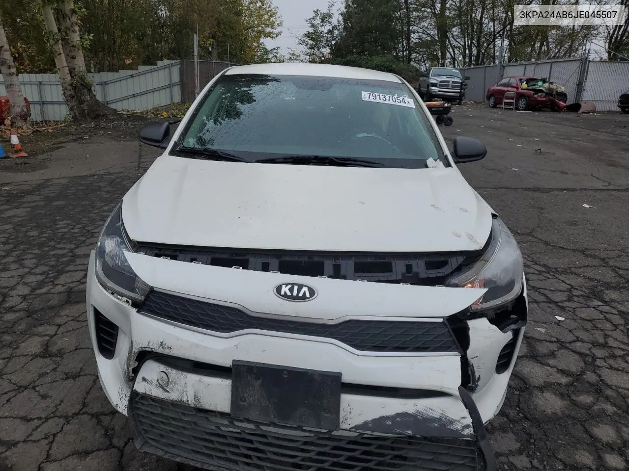 2018 Kia Rio Lx VIN: 3KPA24AB6JE045507 Lot: 79137054