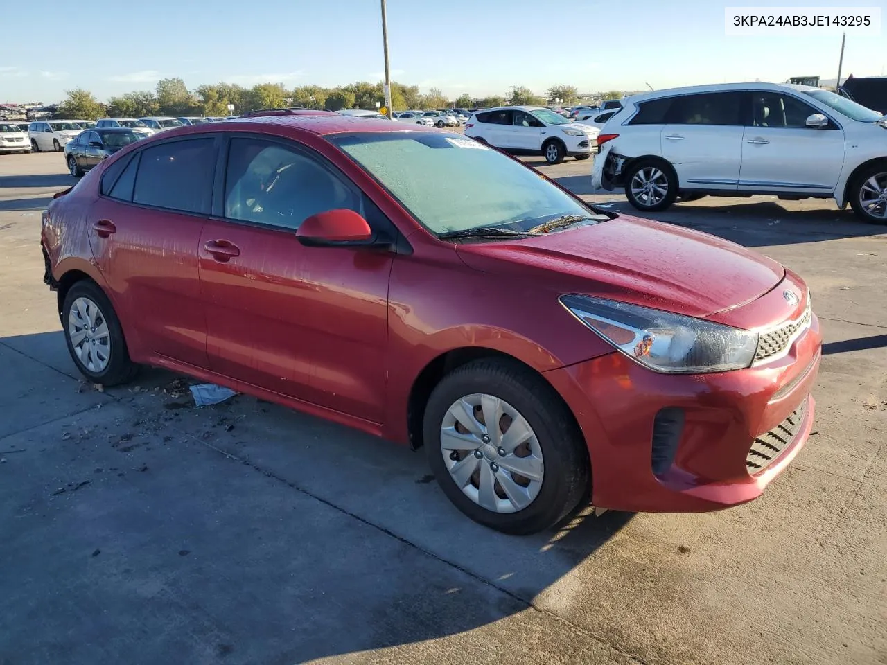 2018 Kia Rio Lx VIN: 3KPA24AB3JE143295 Lot: 79730414