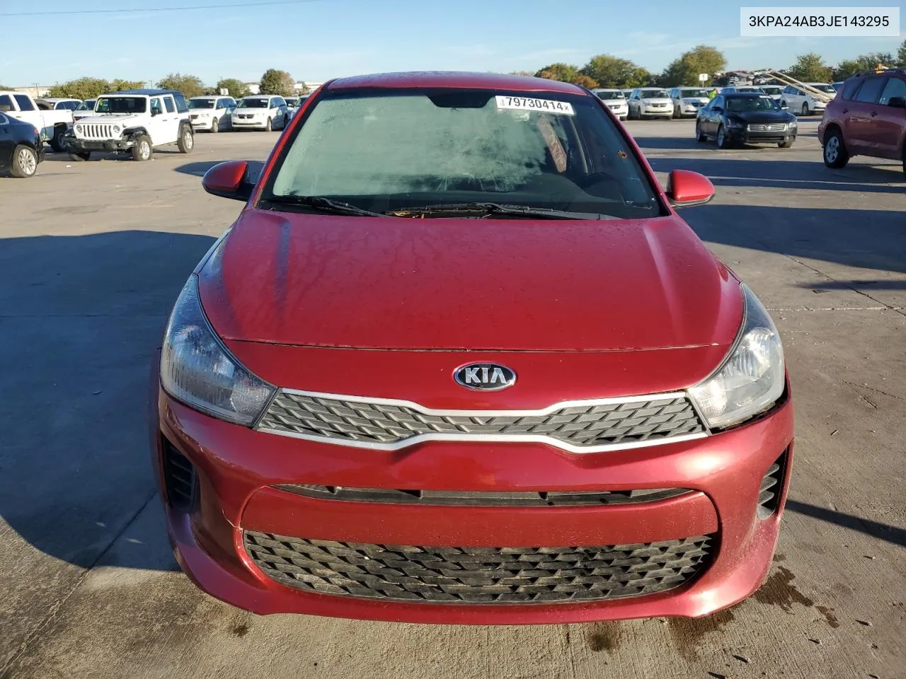 2018 Kia Rio Lx VIN: 3KPA24AB3JE143295 Lot: 79730414