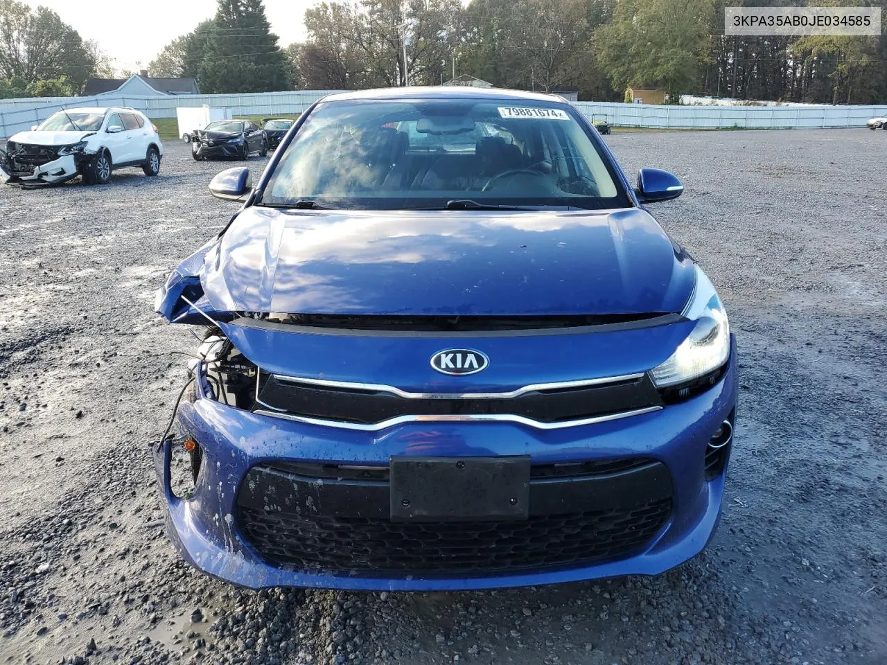 2018 Kia Rio Ex VIN: 3KPA35AB0JE034585 Lot: 79881674