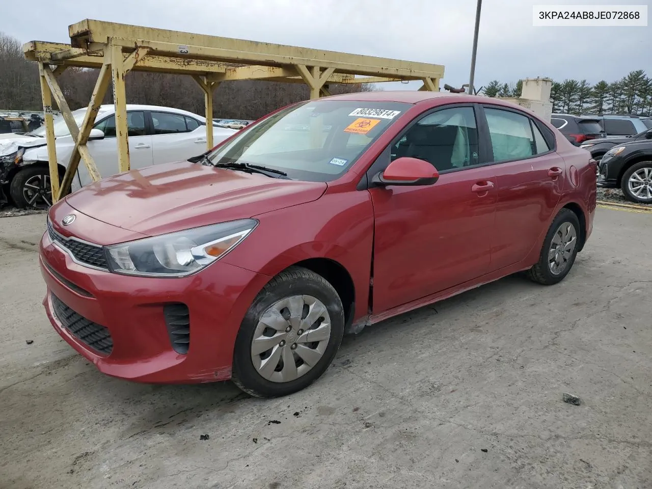 2018 Kia Rio Lx VIN: 3KPA24AB8JE072868 Lot: 80329814