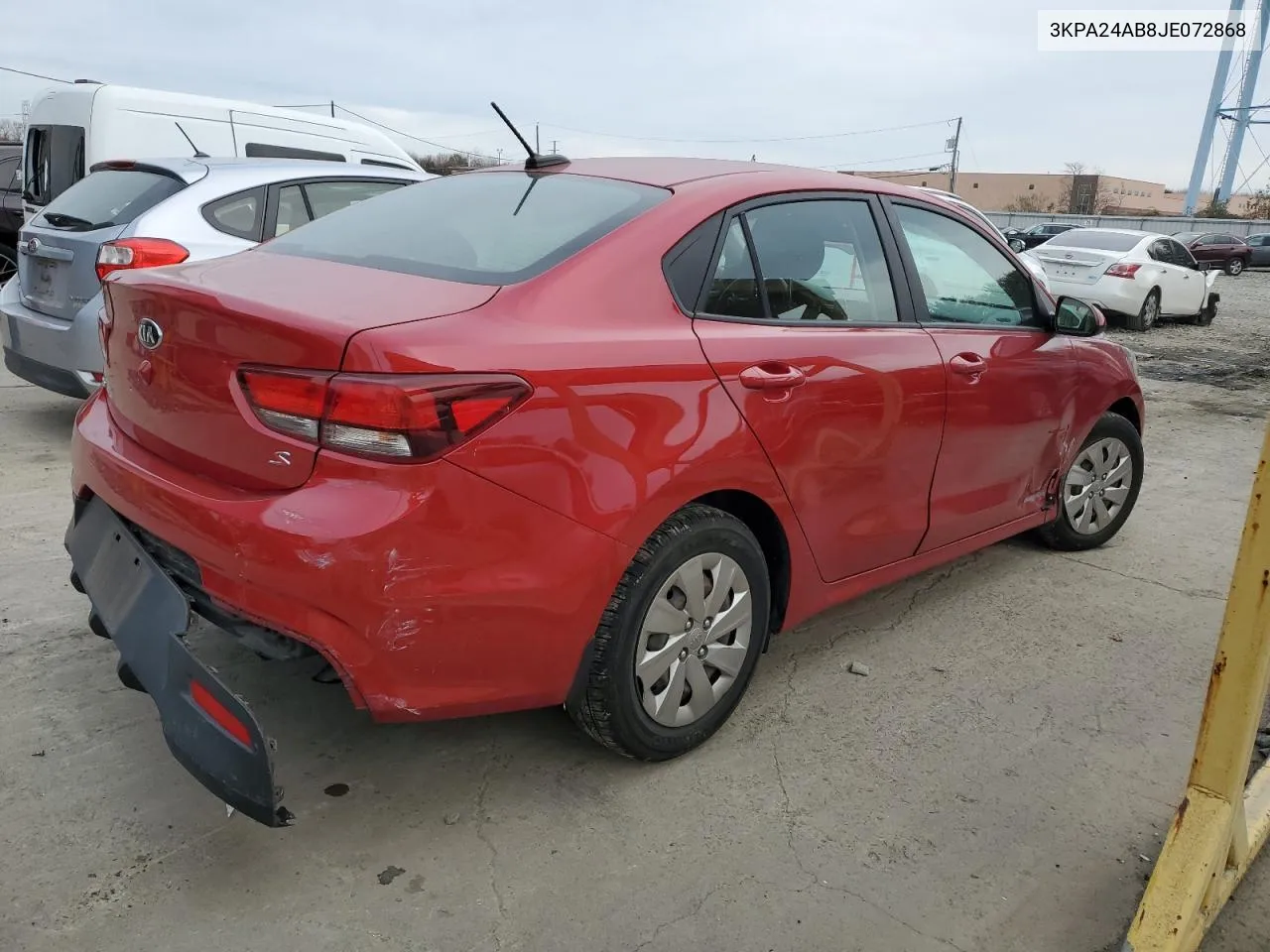 2018 Kia Rio Lx VIN: 3KPA24AB8JE072868 Lot: 80329814