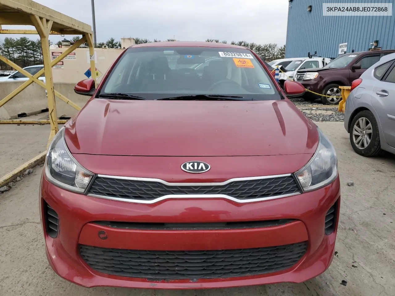 2018 Kia Rio Lx VIN: 3KPA24AB8JE072868 Lot: 80329814