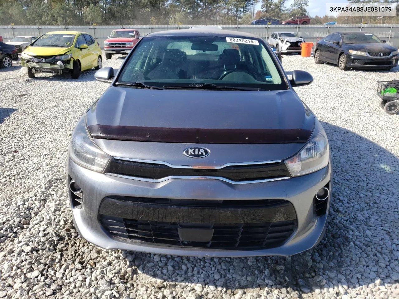 2018 Kia Rio Ex VIN: 3KPA34AB8JE081079 Lot: 80345214