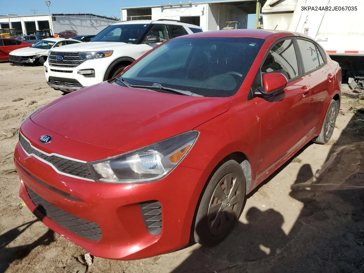 2018 Kia Rio Lx VIN: 3KPA24AB2JE067035 Lot: 80722364