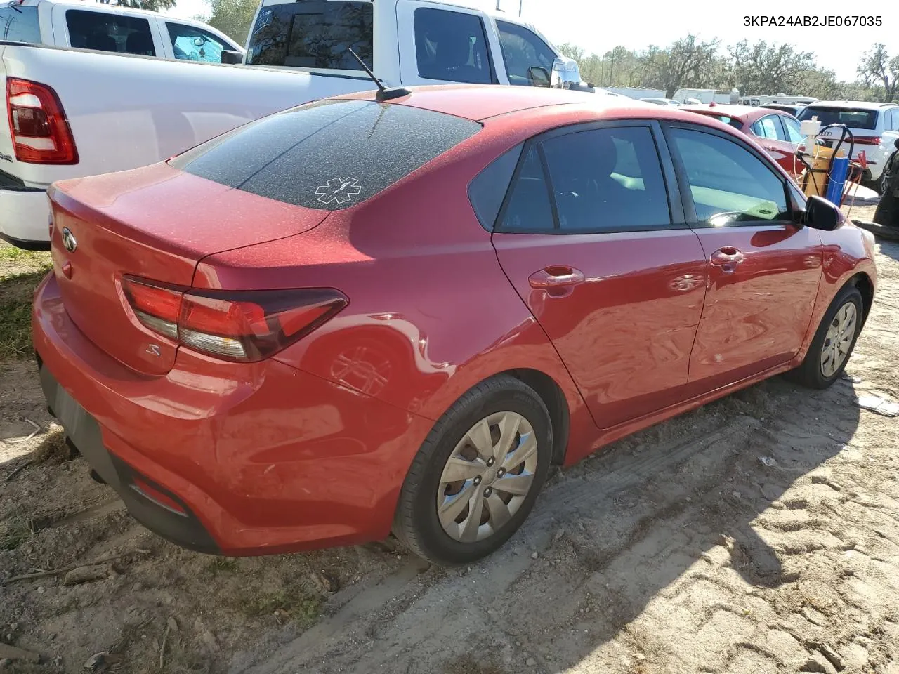 2018 Kia Rio Lx VIN: 3KPA24AB2JE067035 Lot: 80722364