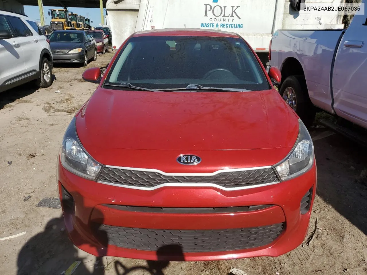 2018 Kia Rio Lx VIN: 3KPA24AB2JE067035 Lot: 80722364