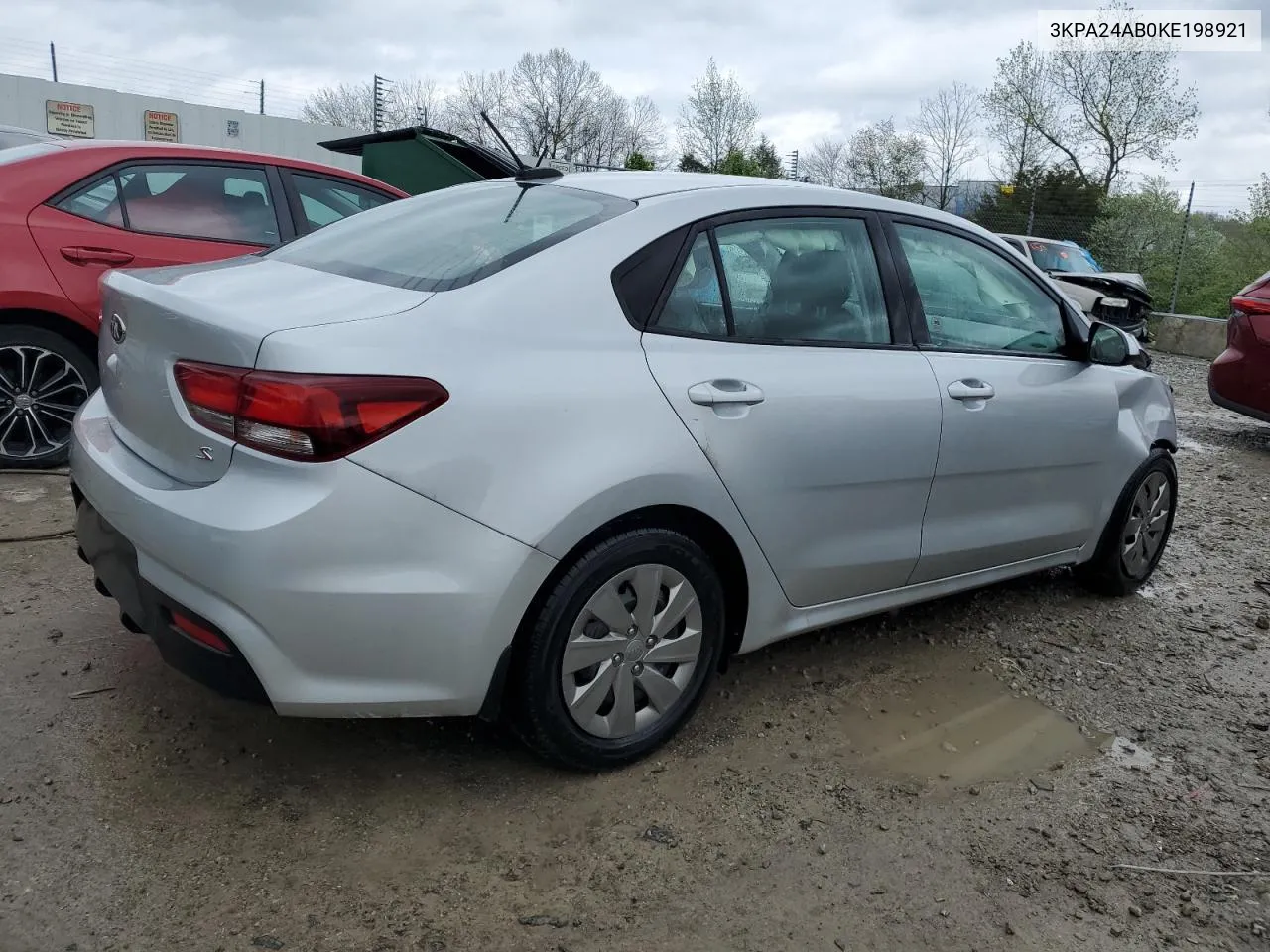 3KPA24AB0KE198921 2019 Kia Rio S