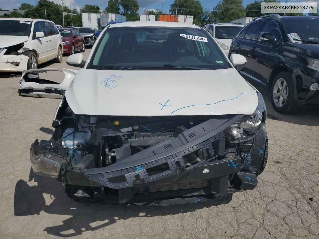 2019 Kia Rio S VIN: 3KPA24AB4KE218779 Lot: 58137164