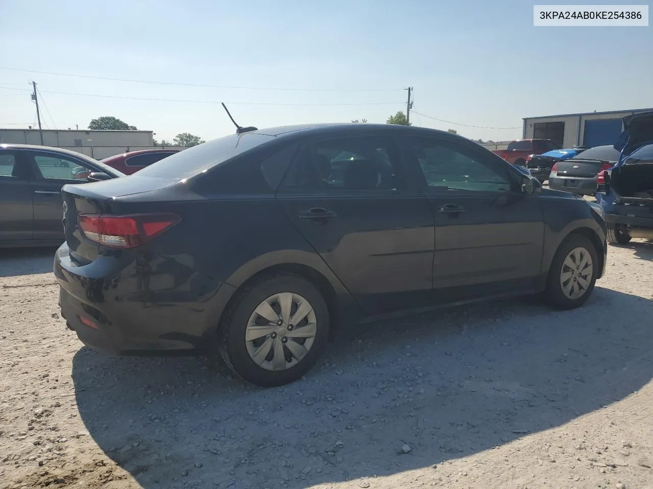 2019 Kia Rio S VIN: 3KPA24AB0KE254386 Lot: 58985374