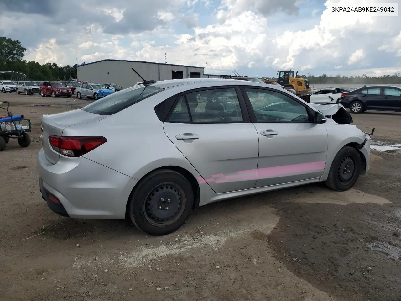 2019 Kia Rio S VIN: 3KPA24AB9KE249042 Lot: 61841524