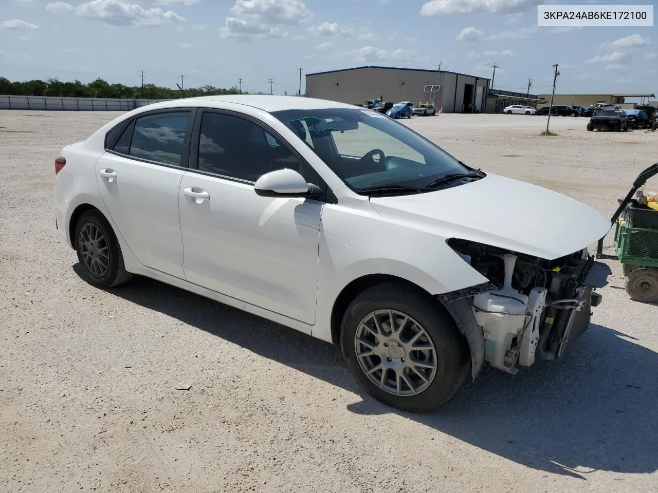 2019 Kia Rio S VIN: 3KPA24AB6KE172100 Lot: 63140464