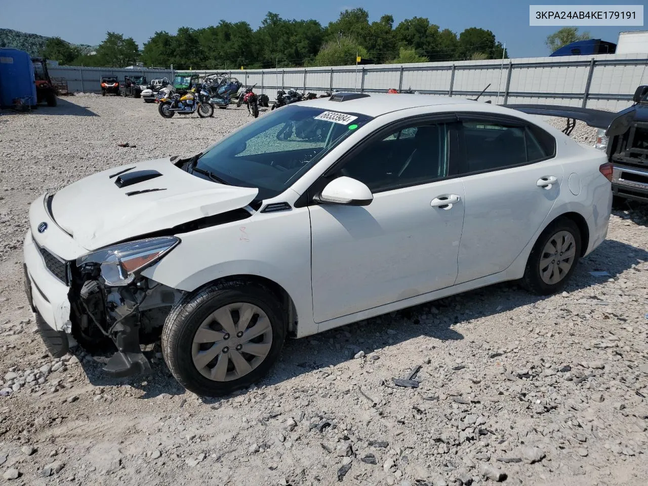 2019 Kia Rio S VIN: 3KPA24AB4KE179191 Lot: 66333984