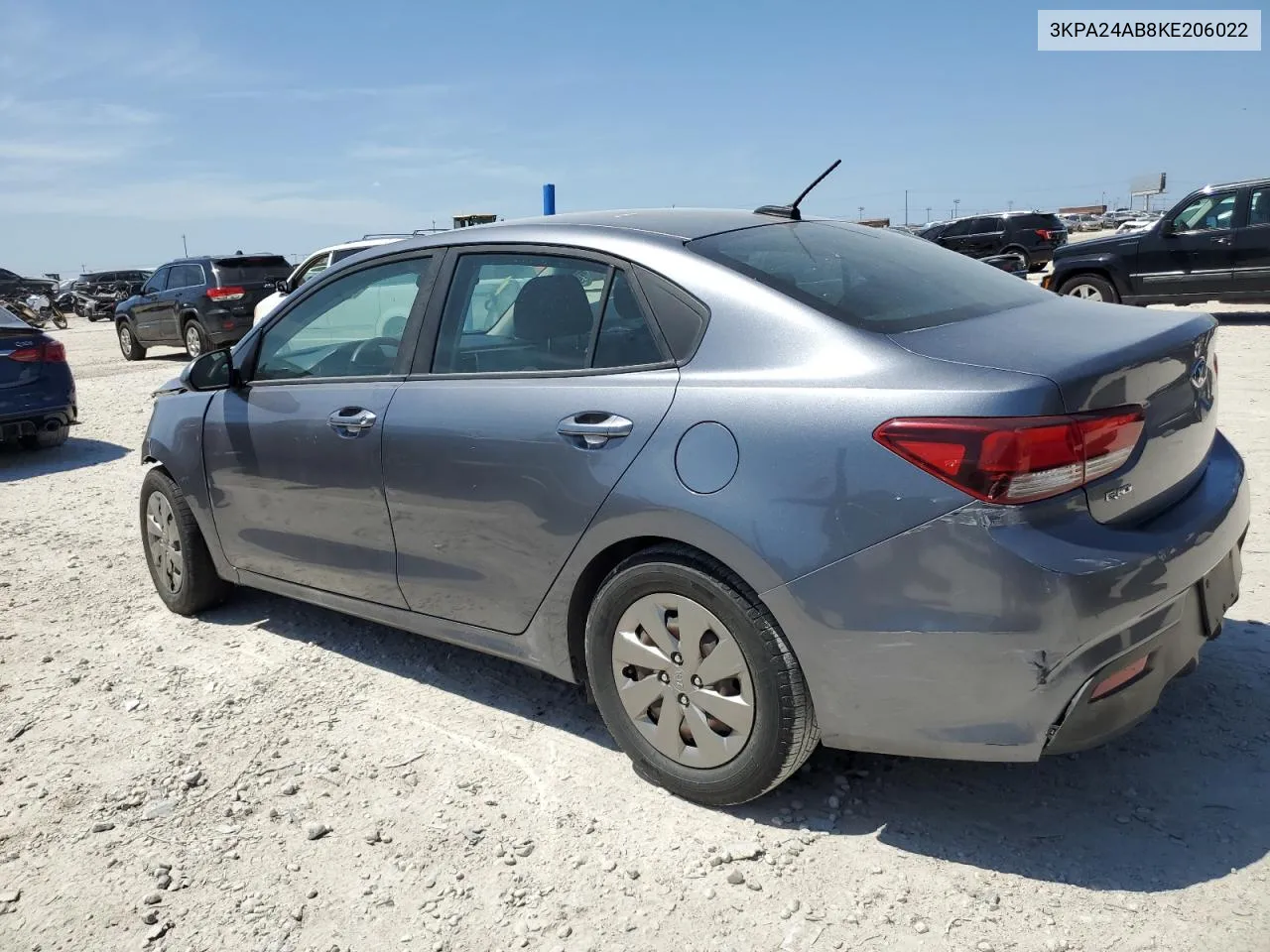 2019 Kia Rio S VIN: 3KPA24AB8KE206022 Lot: 67959894