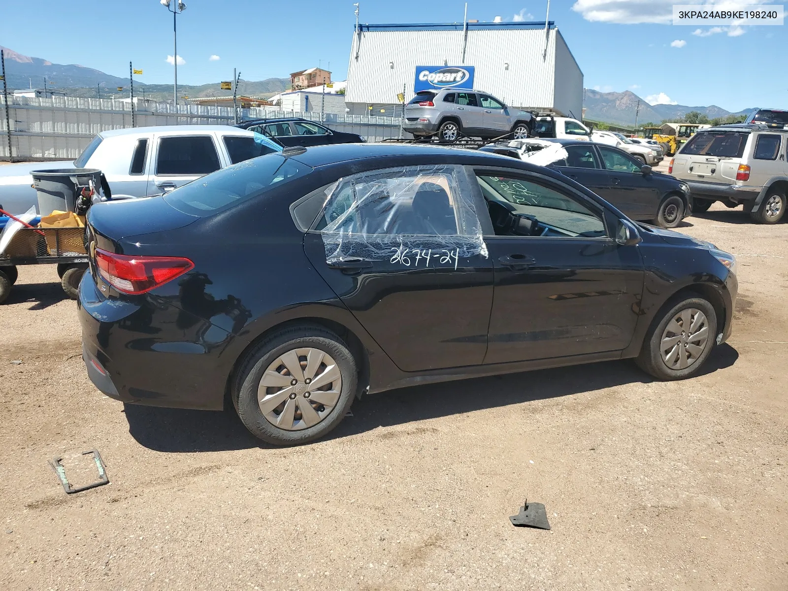 2019 Kia Rio S VIN: 3KPA24AB9KE198240 Lot: 68354424