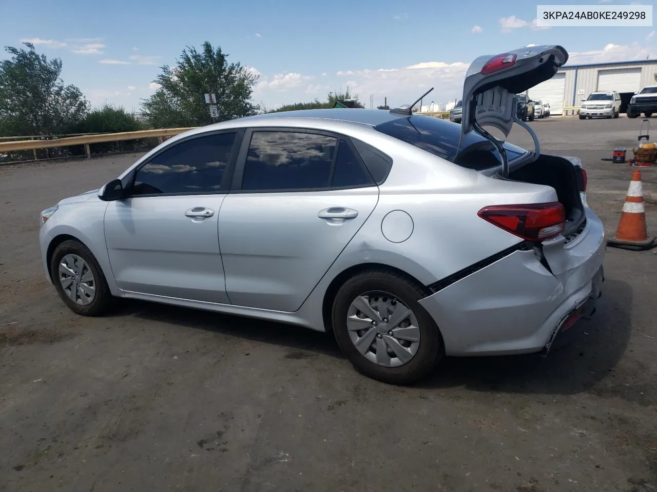 3KPA24AB0KE249298 2019 Kia Rio S