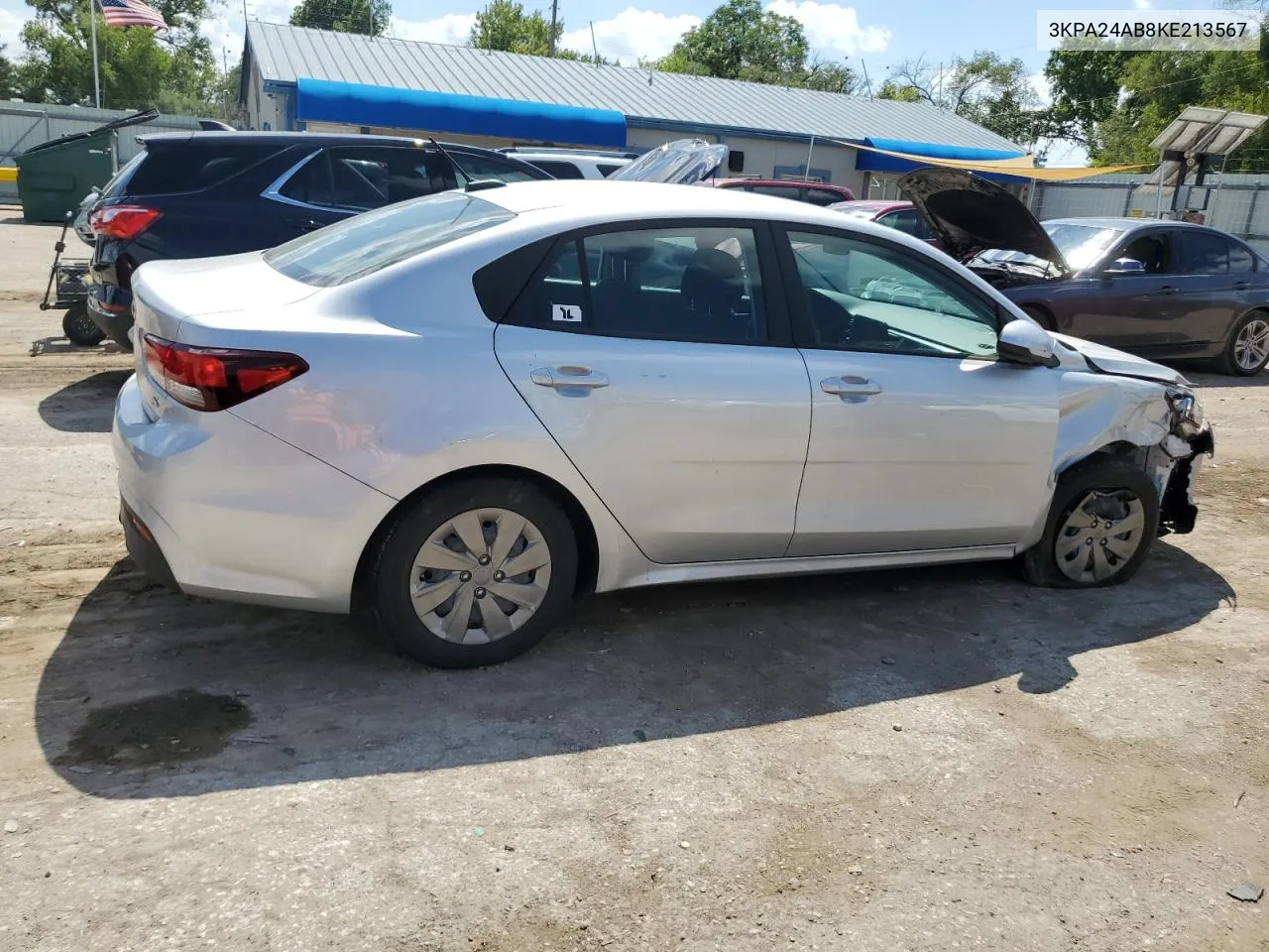 3KPA24AB8KE213567 2019 Kia Rio S