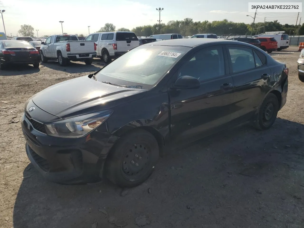 2019 Kia Rio S VIN: 3KPA24AB7KE222762 Lot: 69602764