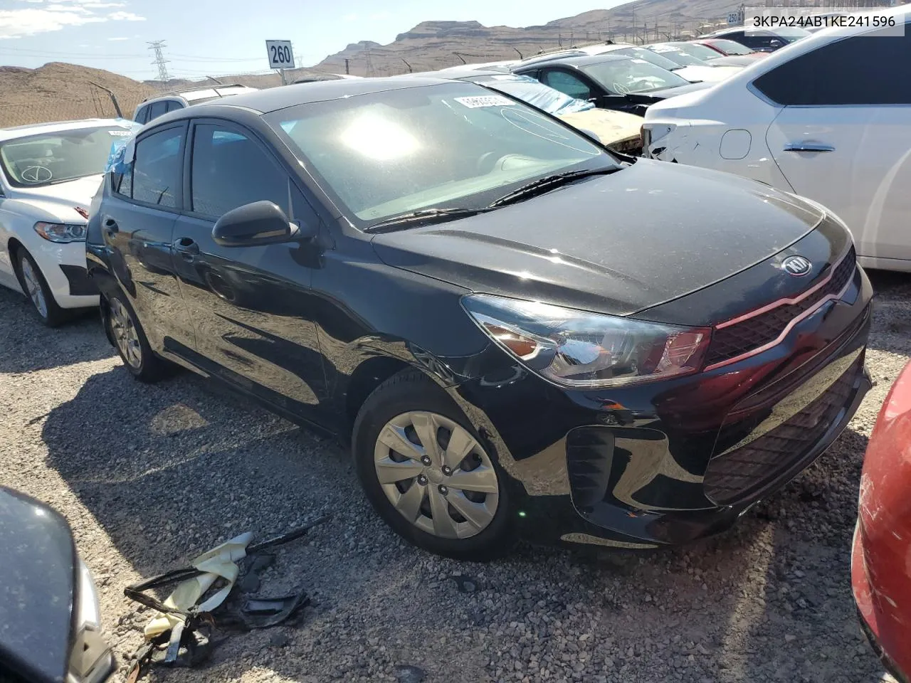 2019 Kia Rio S VIN: 3KPA24AB1KE241596 Lot: 69603574