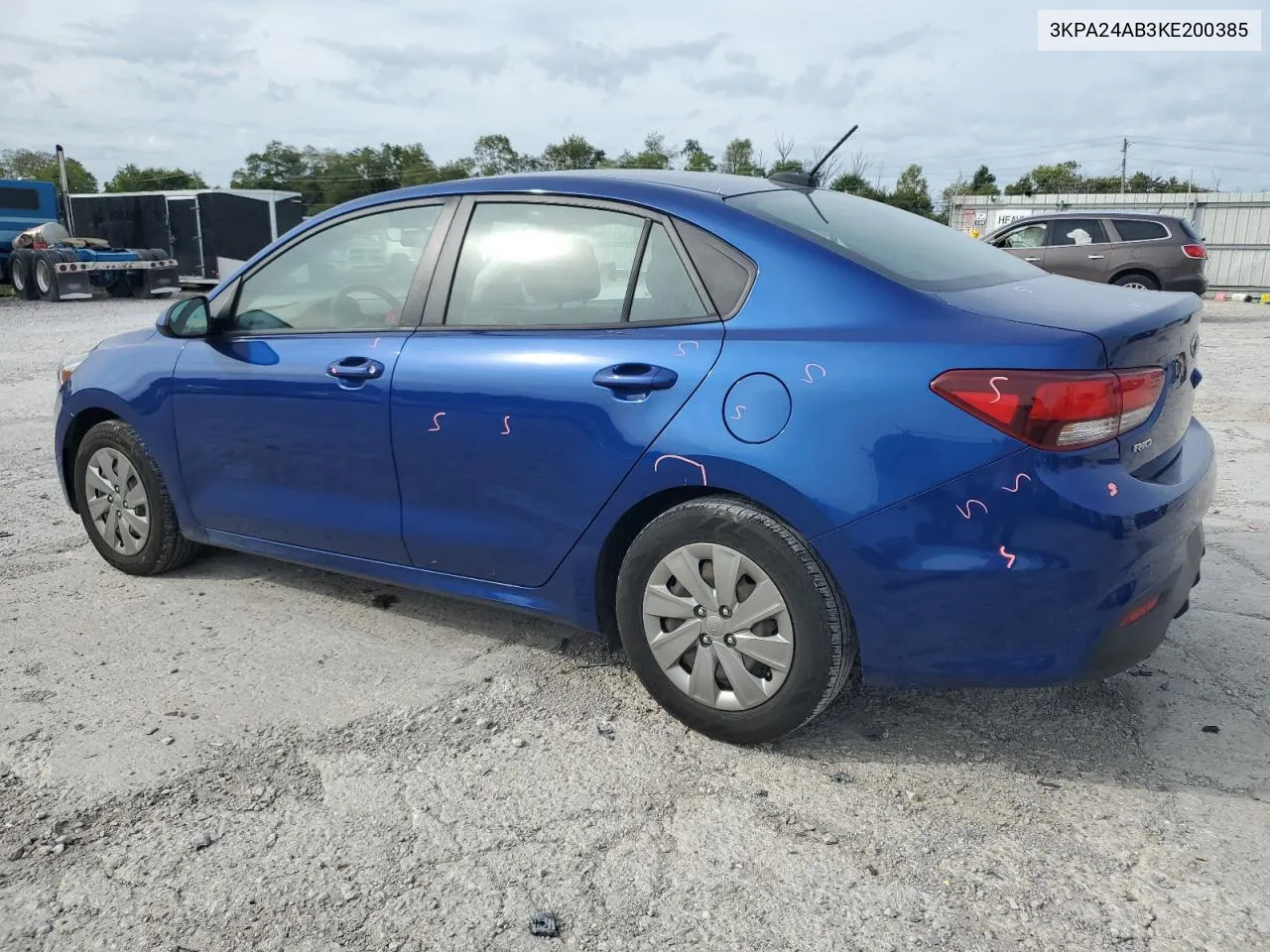 2019 Kia Rio S VIN: 3KPA24AB3KE200385 Lot: 69758844