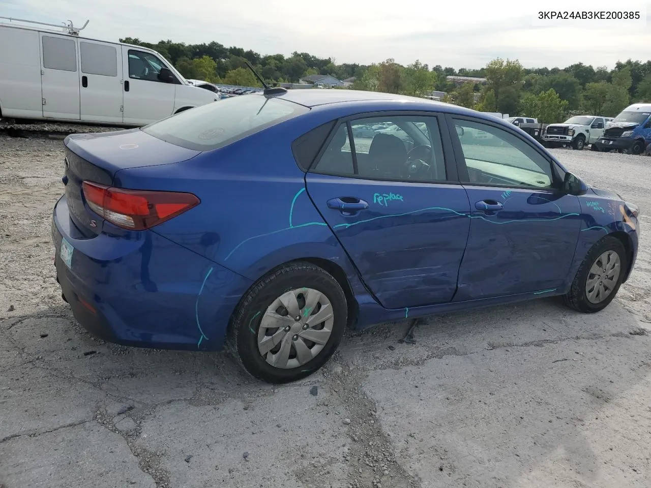 2019 Kia Rio S VIN: 3KPA24AB3KE200385 Lot: 69758844