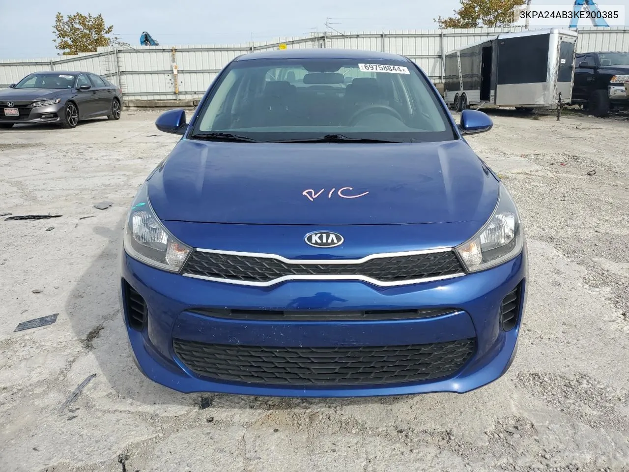 2019 Kia Rio S VIN: 3KPA24AB3KE200385 Lot: 69758844