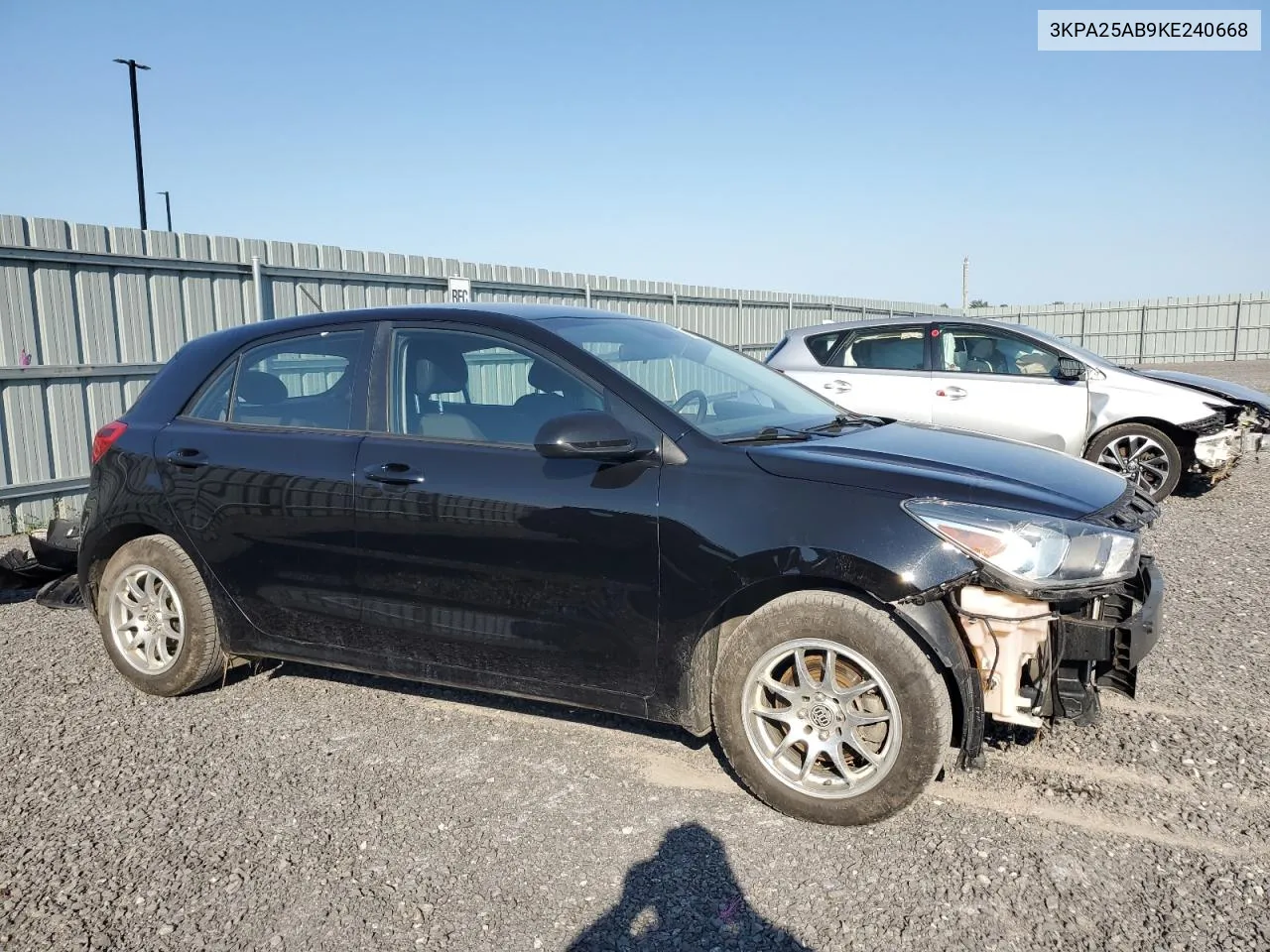 2019 Kia Rio S VIN: 3KPA25AB9KE240668 Lot: 70050074