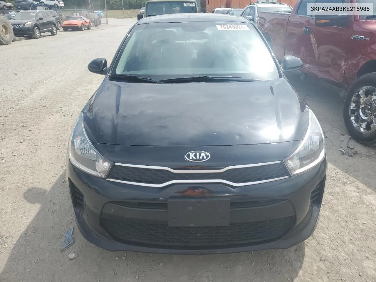 2019 Kia Rio S VIN: 3KPA24AB3KE215985 Lot: 70246094